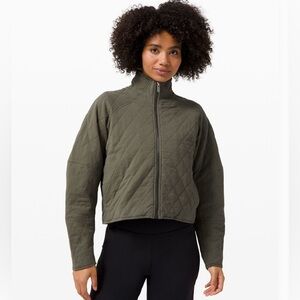 lululemon athletica Quilted Calm Jacket Green 10